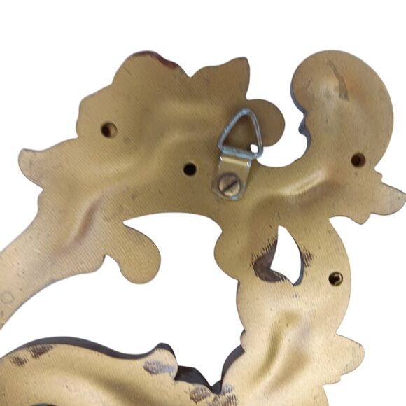 Vintage HOMCO Candleholder Wall Sconces #4118 Brown With Gold Highlights 15"x5" - Picture 10 of 12